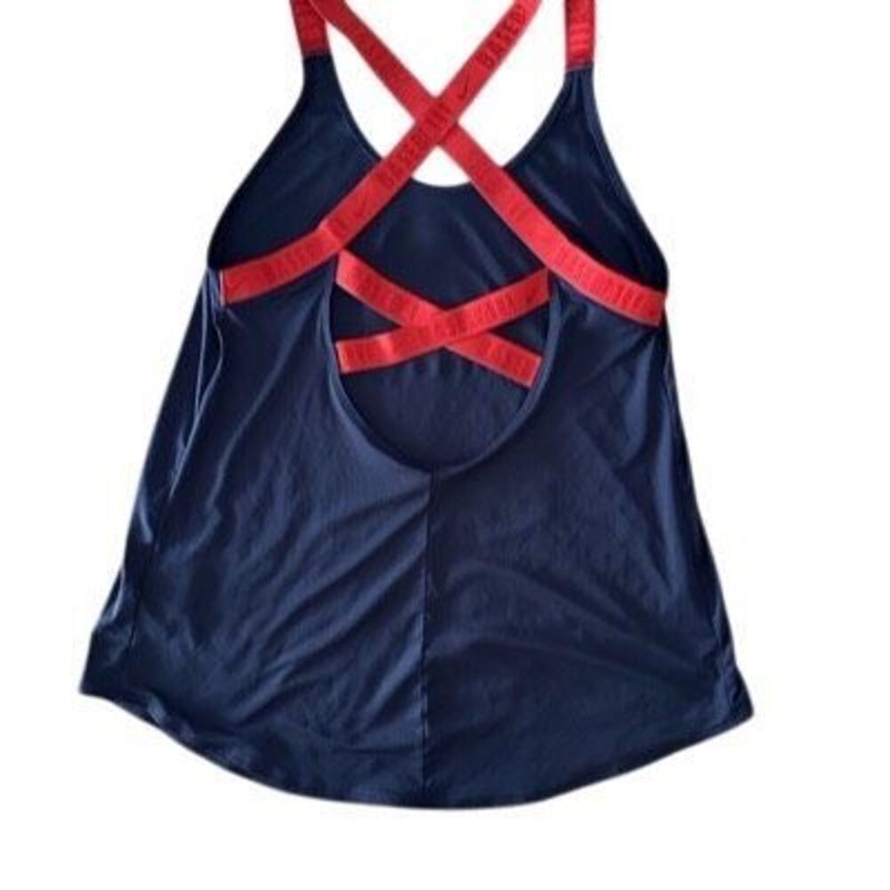 Nike Dri Fit Minnesota Twins women’s blue Red criss cross back size M. #28-1795 - Picture 5 of 5
